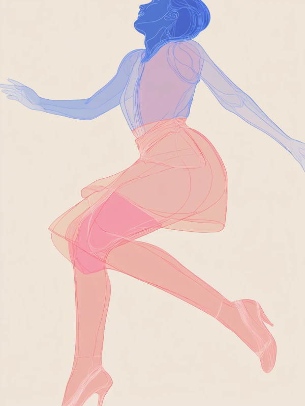 Dynamic Human Figure in Motion