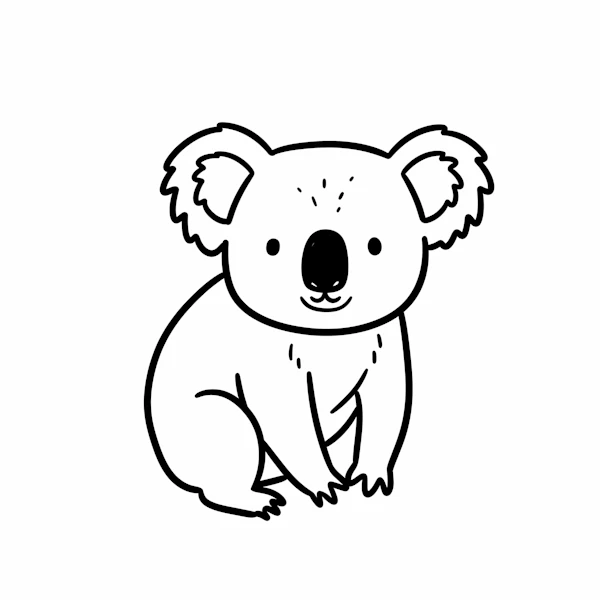 Minimalist Koala Art