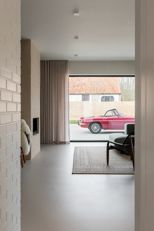 Modern Interior with Car