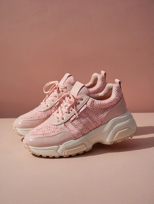 Stylish Pink Sneakers