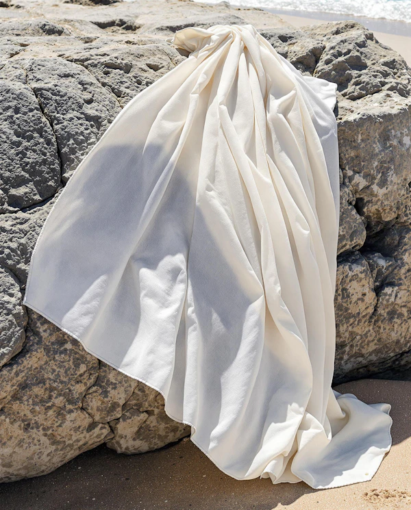 Fabric on Beach Rock