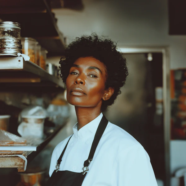 Chef in Culinary Kitchen