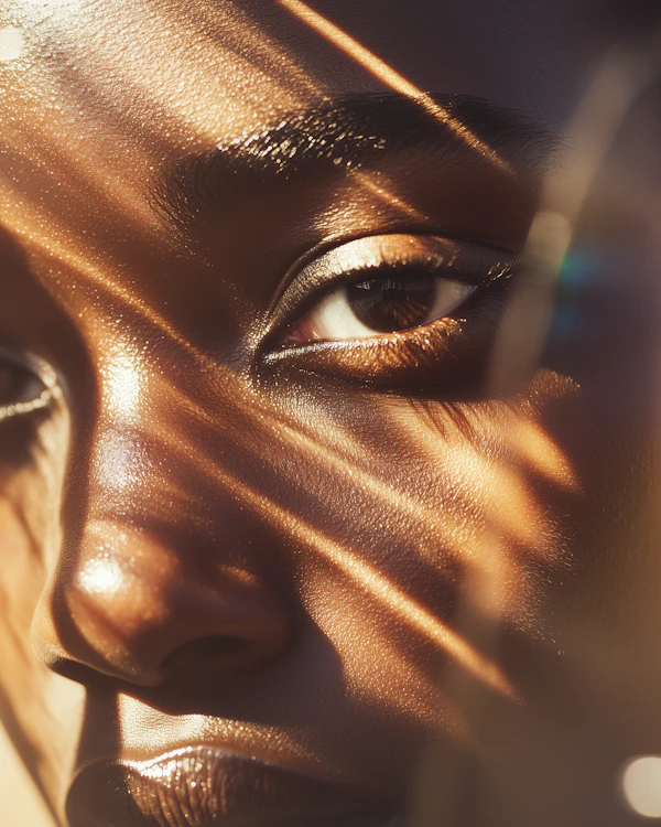Dramatic Face Close-Up
