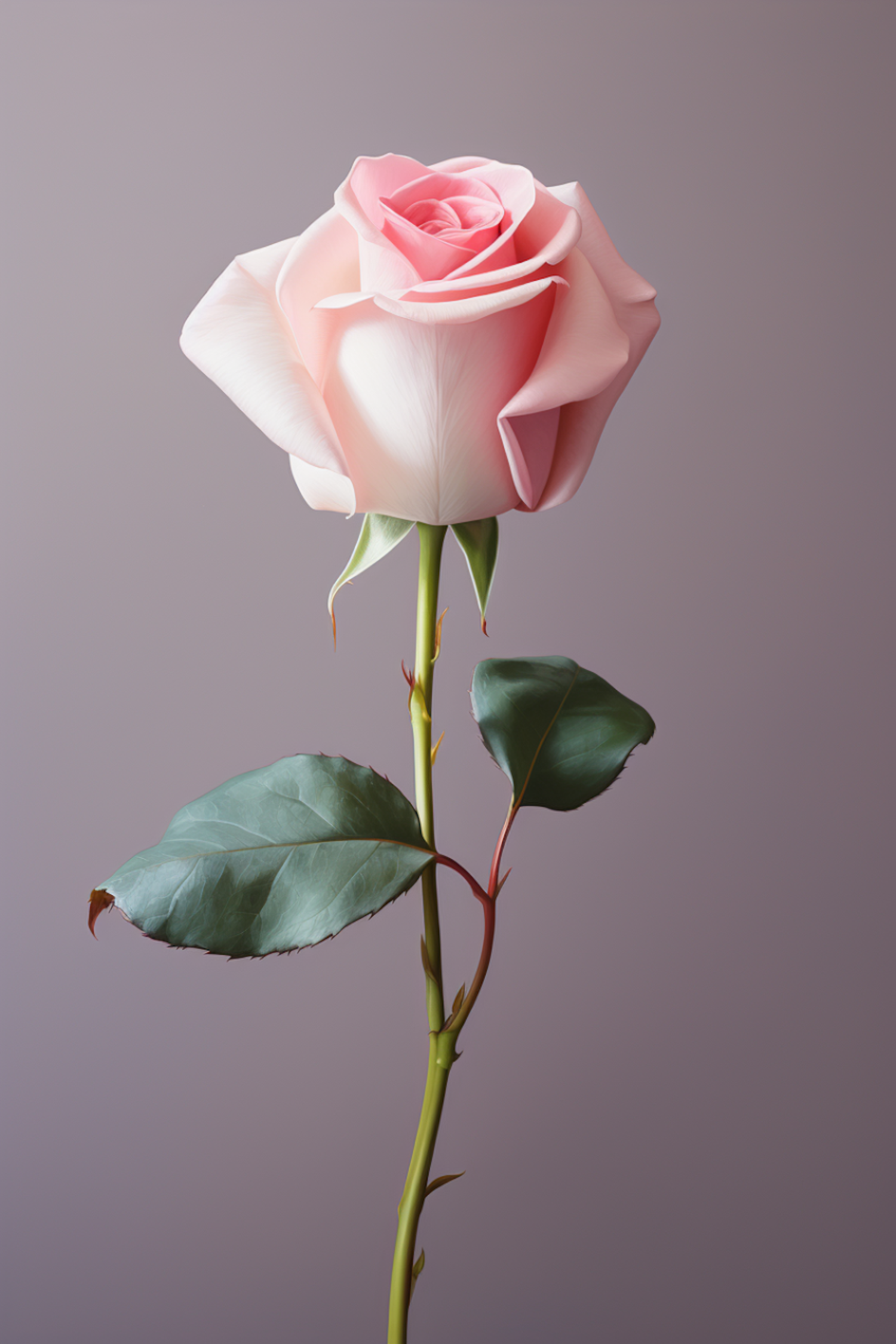 Serene Elegance: Peak Bloom Pink Rose