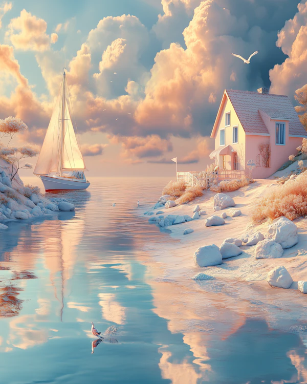 Serene Coastal Scene