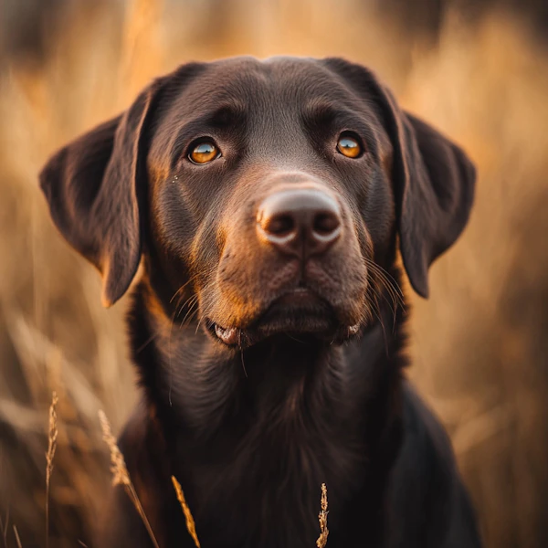Chocolate Labrador Portrait