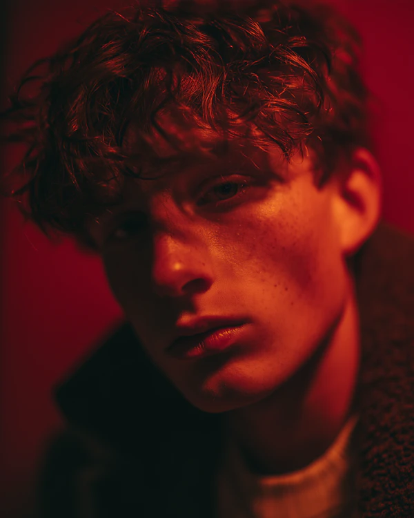 Red Light Portrait