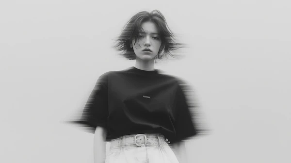 Dynamic Monochrome Portrait