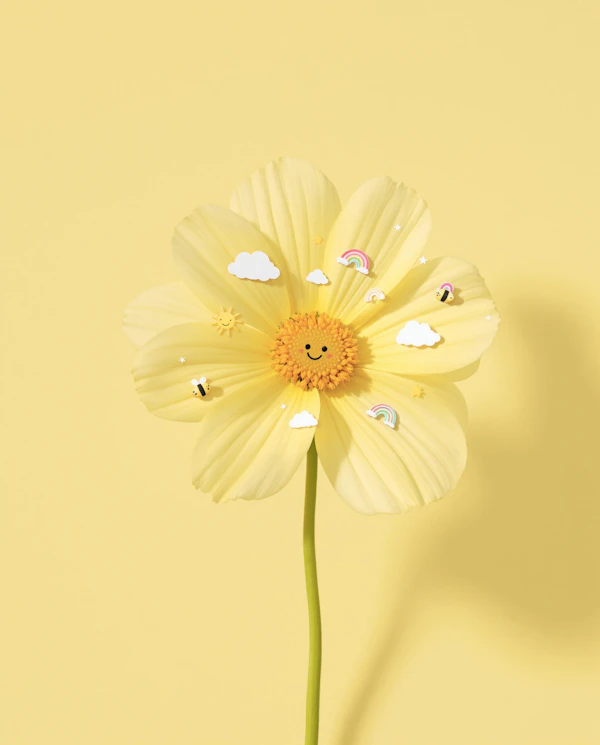 Smiling Flower Illustration