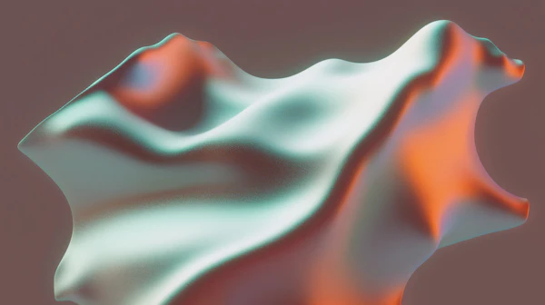 Surreal Metallic Form