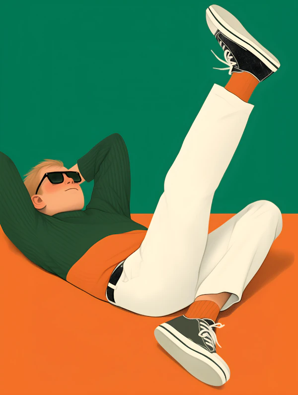 Stylish Reclined Pose