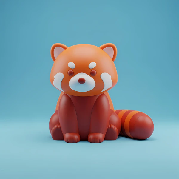 Cartoon Red Panda