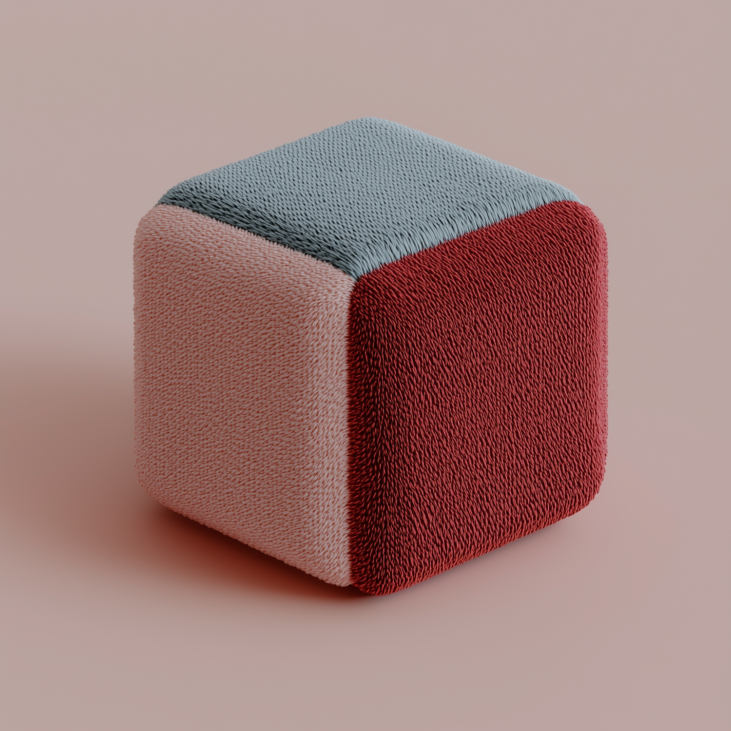 Textured Colorful Cube