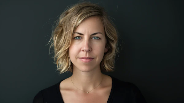 Portrait of a Woman with Blonde Hair