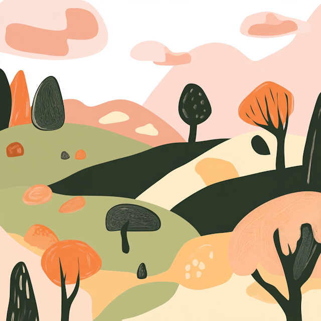 Stylized Landscape Illustration