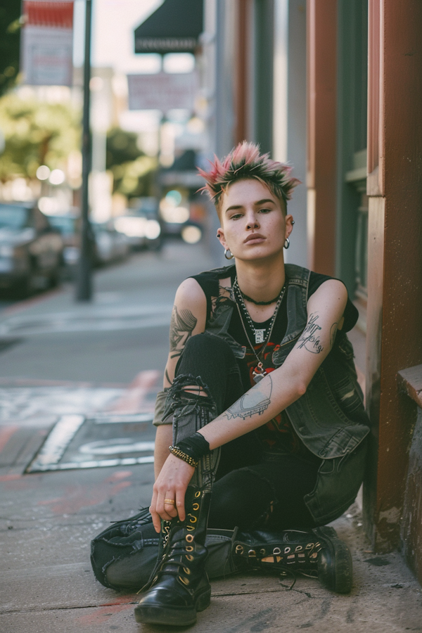 Punk Style in Urban Setting