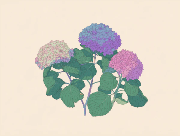 Hydrangea Botanical Art
