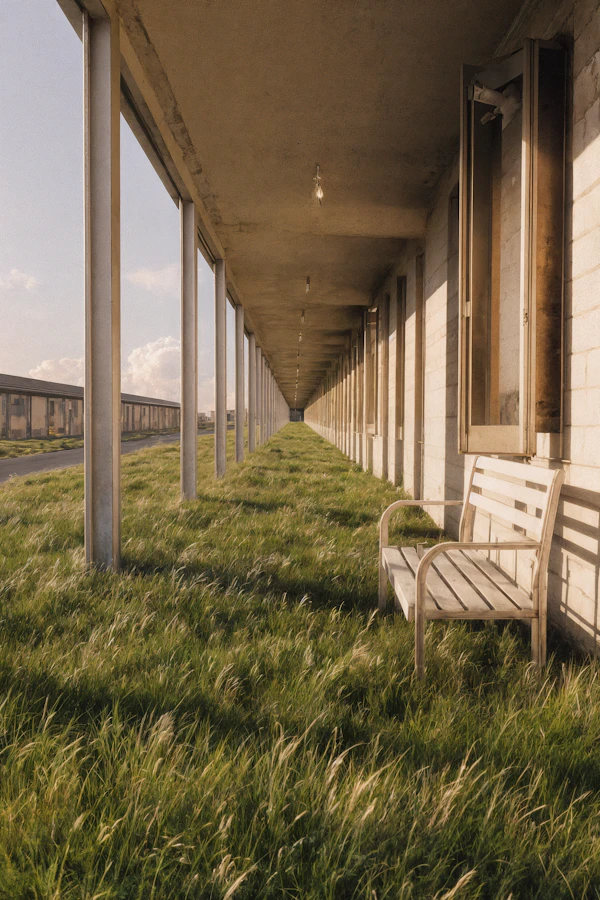Serene Covered Walkway