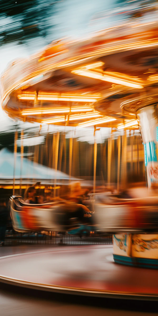 Vibrant Carousel in Motion