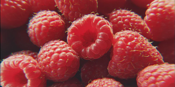 Close-Up of Raspberries
