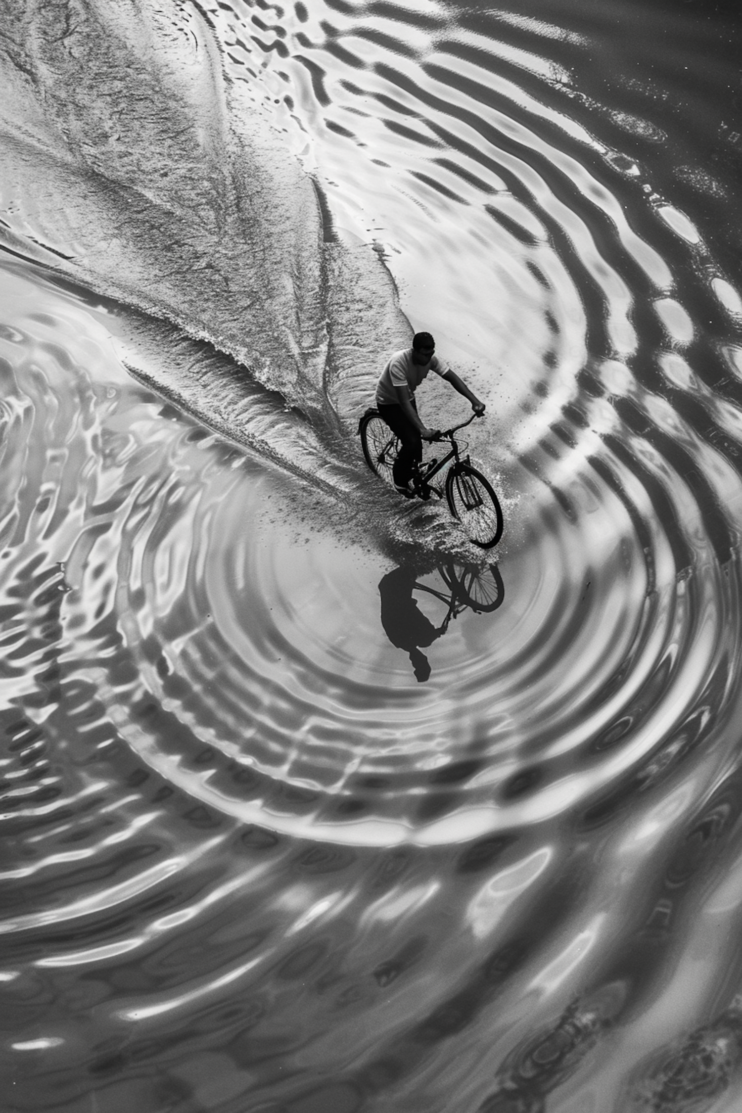 Bicycle Journey Across Water