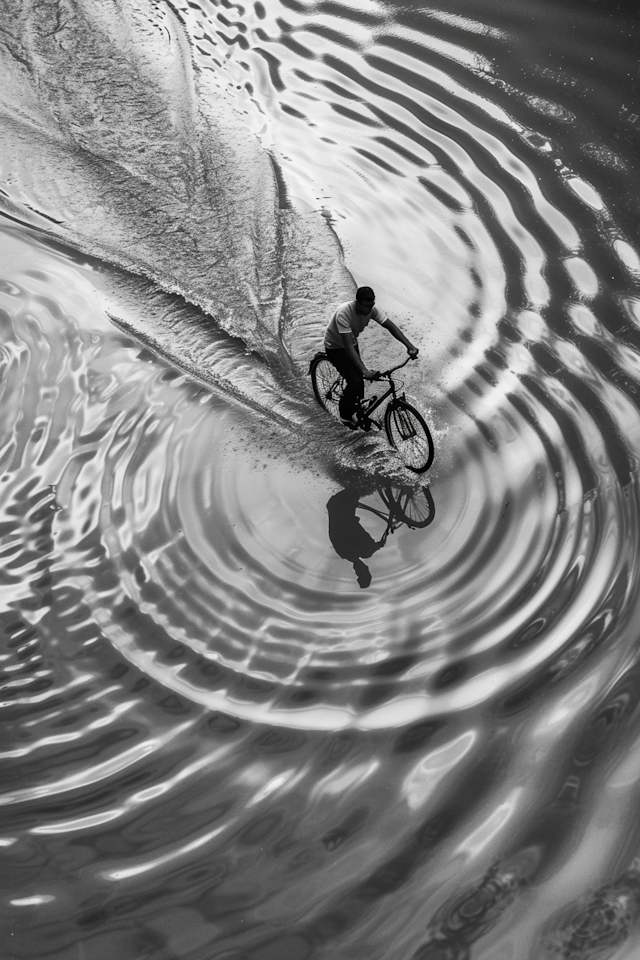 Bicycle Journey Across Water