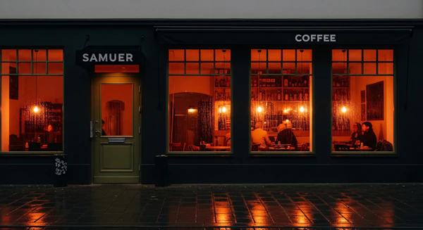 Cozy Coffee Shop Evening