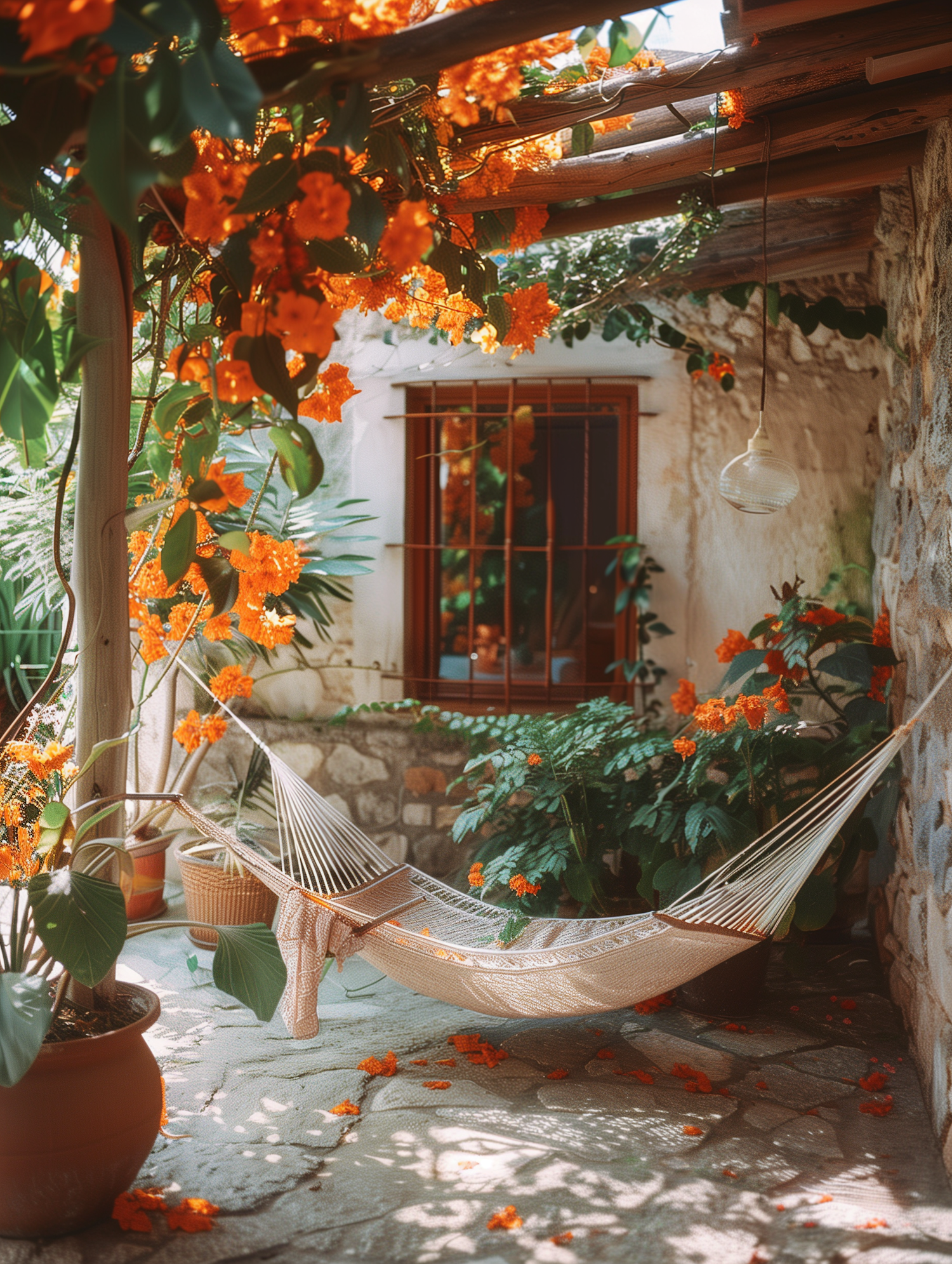 Serene Outdoor Hammock Scene