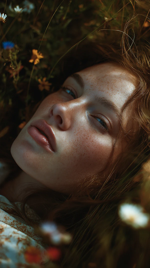 Woman in Wildflowers