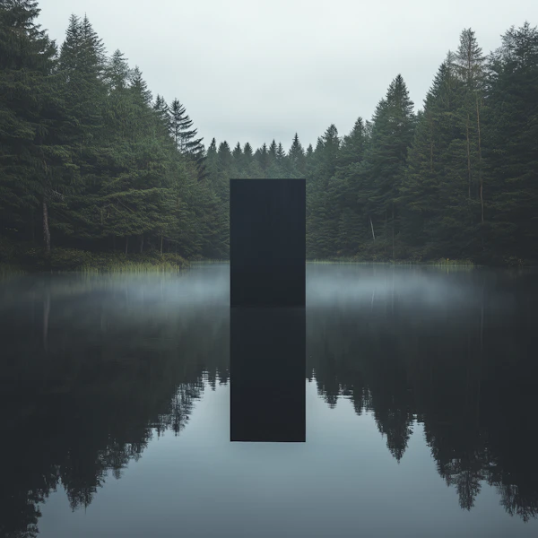 Misty Lake Monolith