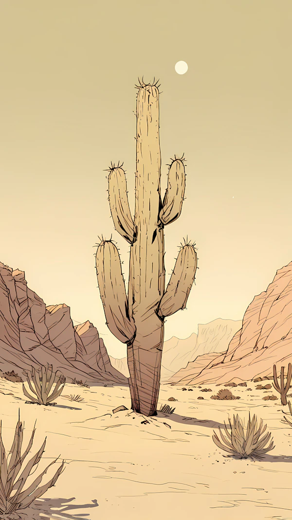 Desert Cactus Artwork