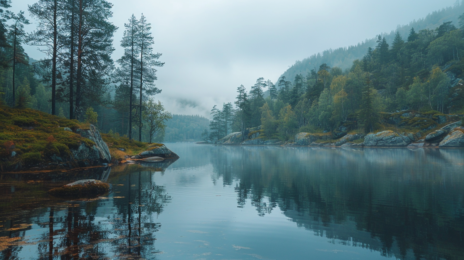 Serene Lakeside Reflection