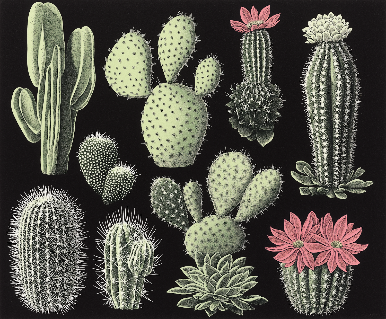 Diverse Cacti Collection