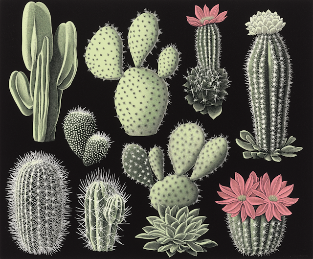 Diverse Cacti Collection