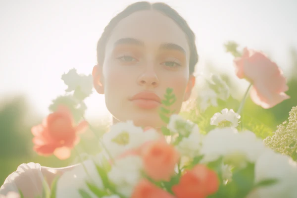 Woman with Flowers