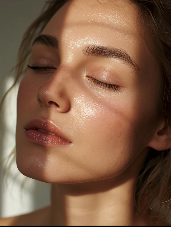 Serene Portrait Close-Up