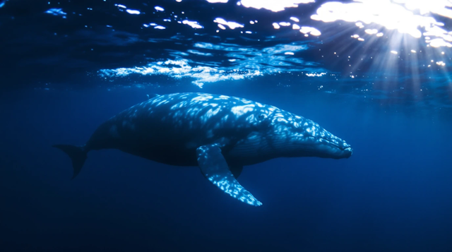 Majestic Whale in Ocean