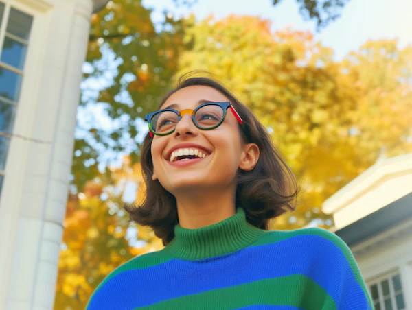 Joyful Autumn Portrait