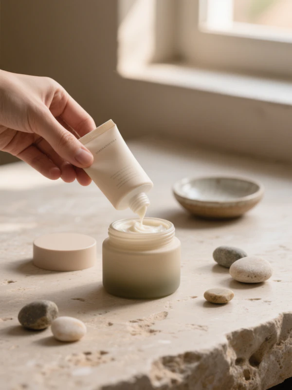 Skincare Product Scene