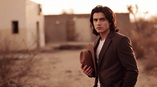 Contemplative Young Man Outdoors