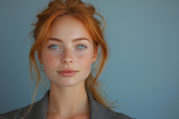 Serene Redhead Portrait