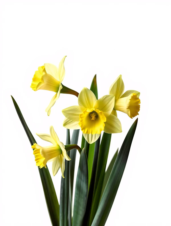 Bright Yellow Daffodils