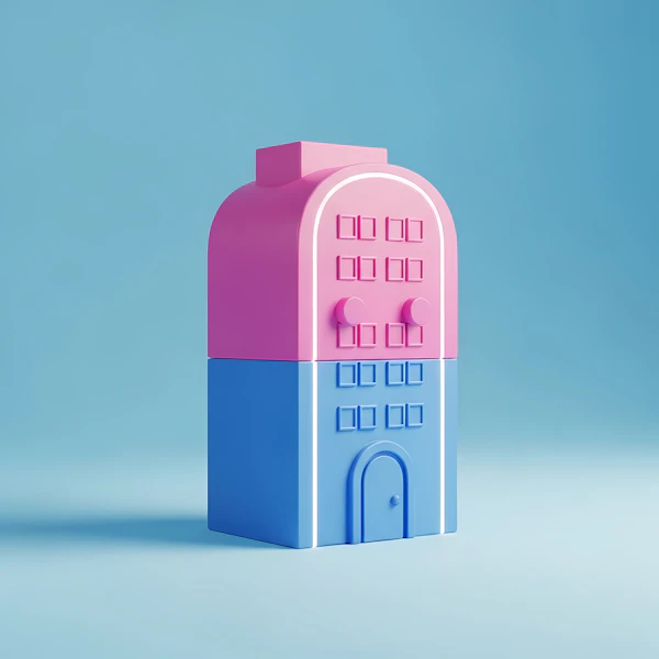 Colorful Toy Building