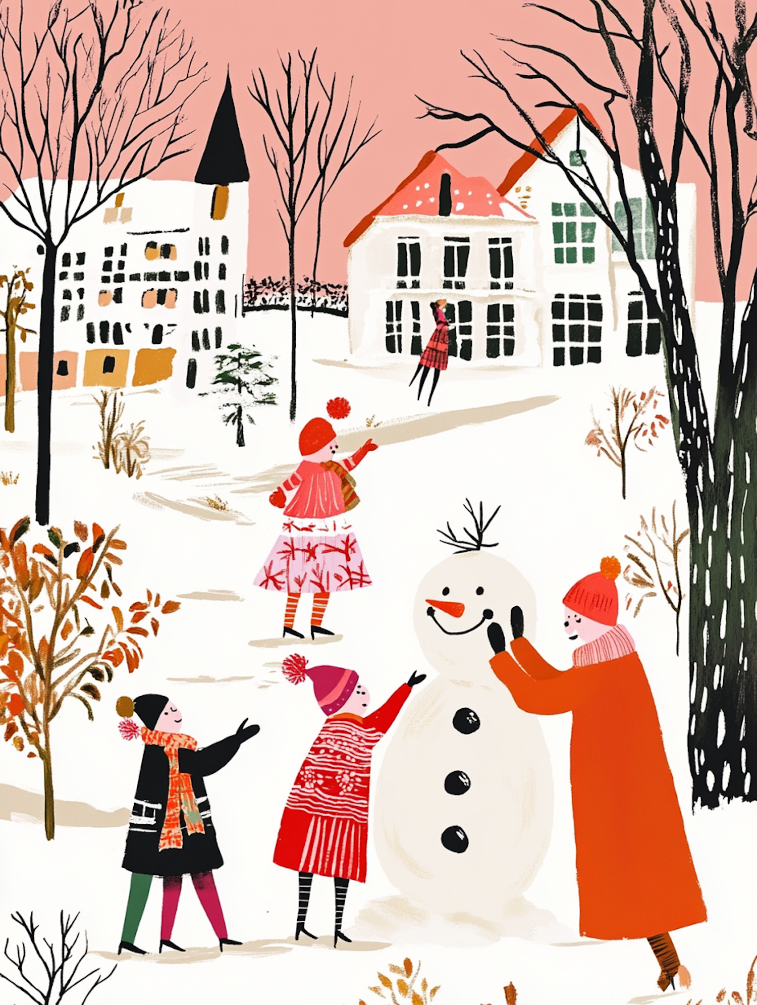 Whimsical Winter Scene