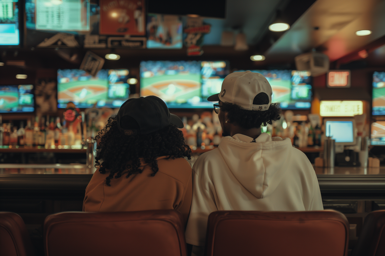 Casual Gathering at a Sports Bar