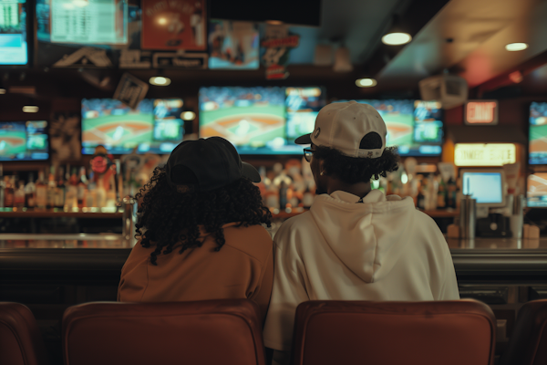 Casual Gathering at a Sports Bar