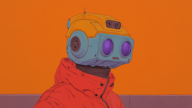 Colorful Robot Portrait