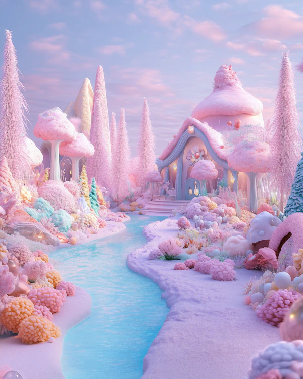 Fantasy Pastel Landscape