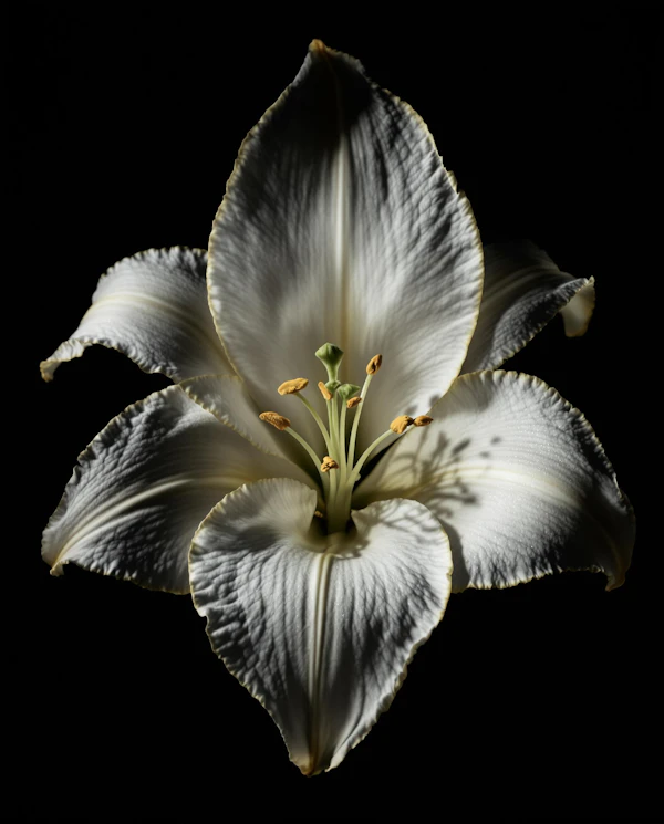 White Lily Close-Up