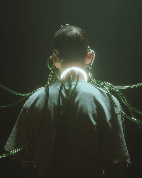 Futuristic Connection Scene